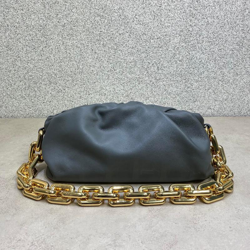 Bottega Veneta Clutches Bags 620230 Cowhide Elephant Grey